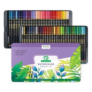 Pagos 72 Watercolor Pencils Set, Premium Art Gift